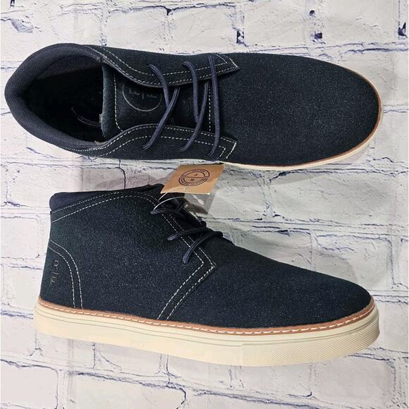 Reserved Footwear MENS SIZE 7.5 RF1207 Chukka Shoes Boots Navy Blue $118 - Picture 1 of 12